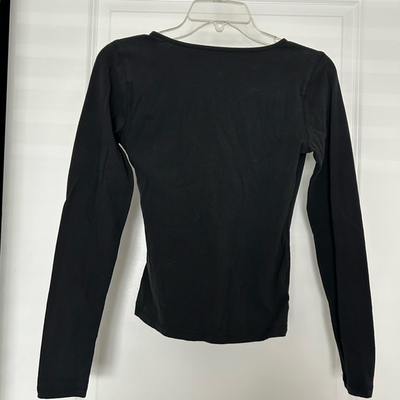 ABERCROMBIE & FITCH • Long Sleeve Cross Over/Wrap Top • Small • - Picture 2 of 7